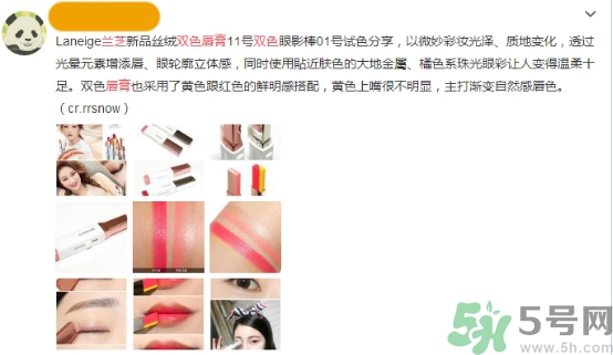 蘭芝雙色口紅哪個(gè)顏色好看？蘭芝雙色口紅怎么涂？