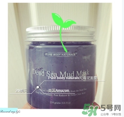 pure body naturals死海泥面膜怎么樣？