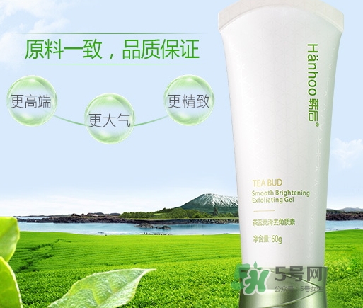 韓后茶蕊去角質素怎么用？韓后茶蕊亮滑去角質素用法