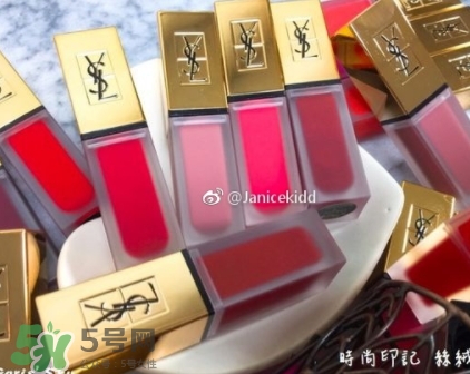 ysl絲絨印記啞光唇露多少錢？ysl絲絨啞光唇露試色