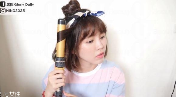 有劉海短發怎么扎簡單好看圖解